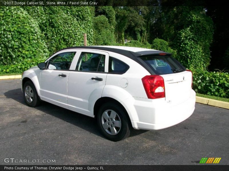 Stone White / Pastel Slate Gray 2007 Dodge Caliber SE