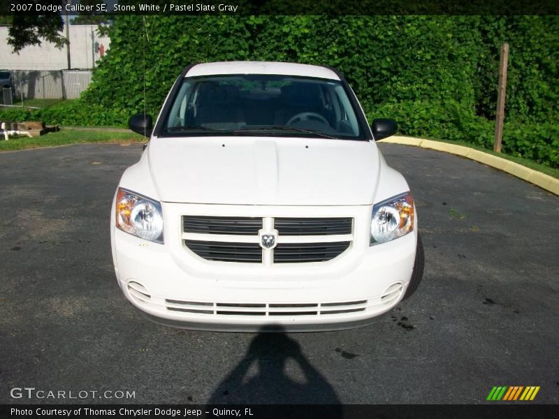 Stone White / Pastel Slate Gray 2007 Dodge Caliber SE