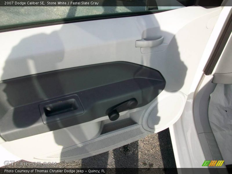 Stone White / Pastel Slate Gray 2007 Dodge Caliber SE