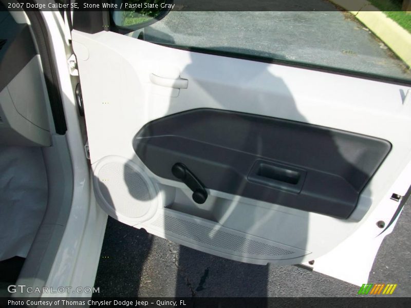 Stone White / Pastel Slate Gray 2007 Dodge Caliber SE