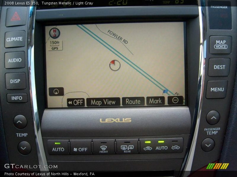 Tungsten Metallic / Light Gray 2008 Lexus ES 350