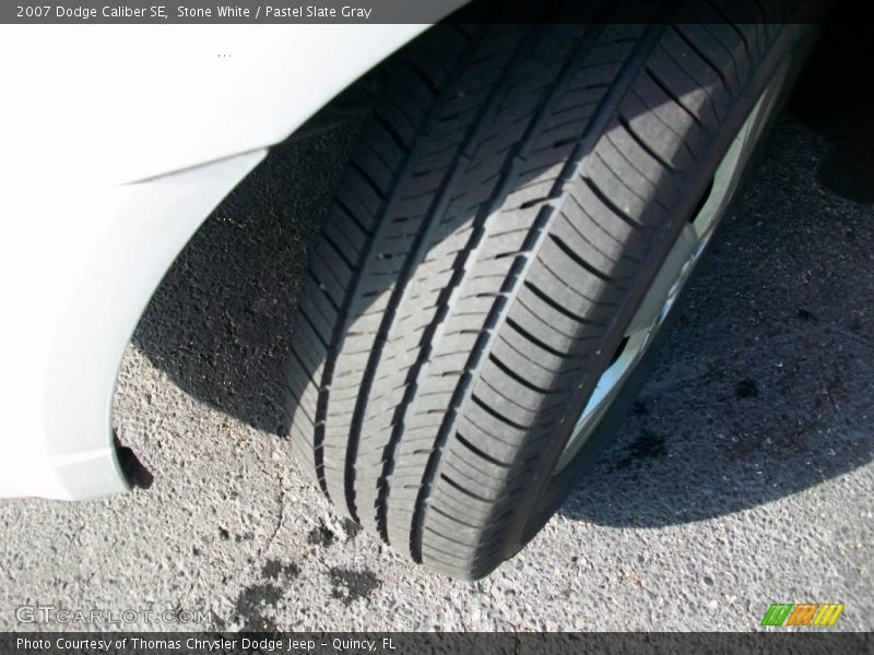 Stone White / Pastel Slate Gray 2007 Dodge Caliber SE