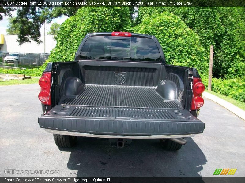 Brilliant Black Crystal Pearl / Medium Slate Gray 2007 Dodge Ram 1500 Big Horn Edition Quad Cab 4x4