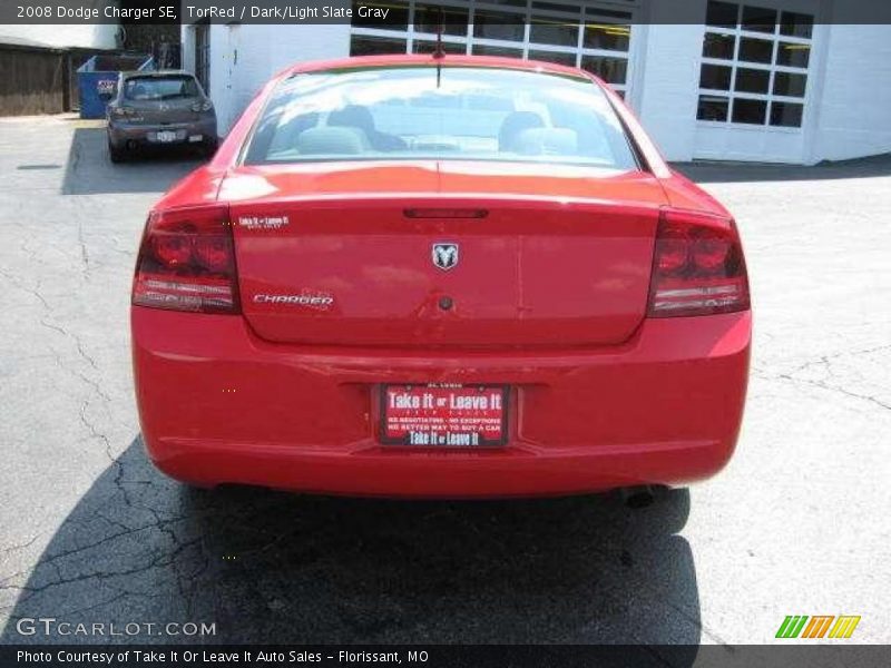 TorRed / Dark/Light Slate Gray 2008 Dodge Charger SE