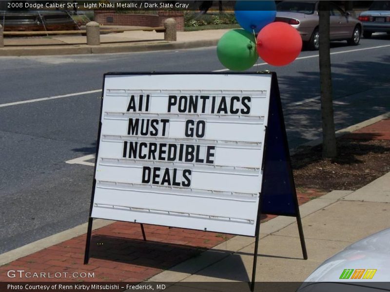 Light Khaki Metallic / Dark Slate Gray 2008 Dodge Caliber SXT