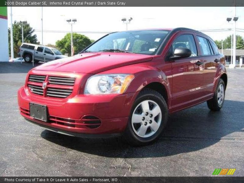 Inferno Red Crystal Pearl / Dark Slate Gray 2008 Dodge Caliber SE