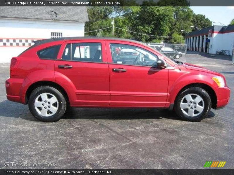 Inferno Red Crystal Pearl / Dark Slate Gray 2008 Dodge Caliber SE