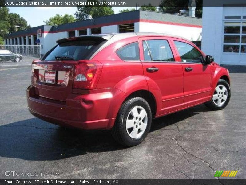 Inferno Red Crystal Pearl / Dark Slate Gray 2008 Dodge Caliber SE