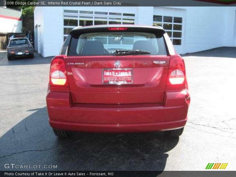 Inferno Red Crystal Pearl / Dark Slate Gray 2008 Dodge Caliber SE
