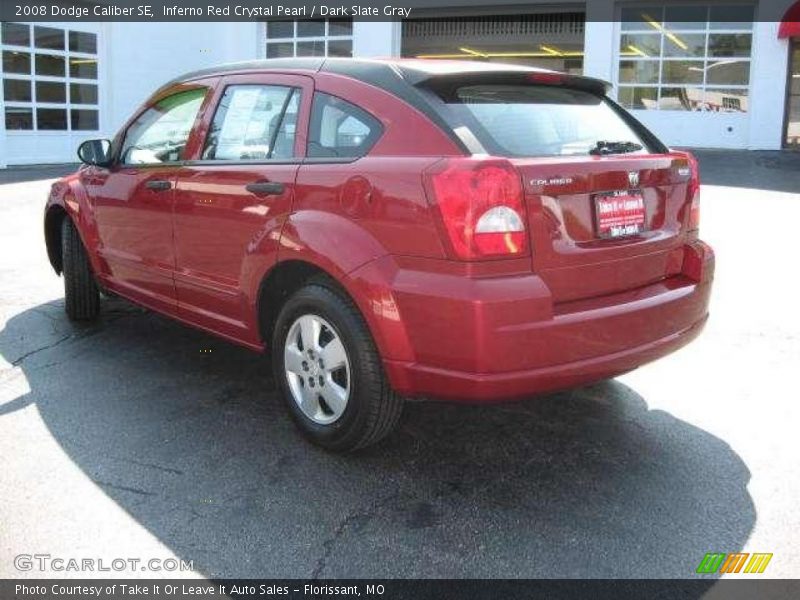 Inferno Red Crystal Pearl / Dark Slate Gray 2008 Dodge Caliber SE