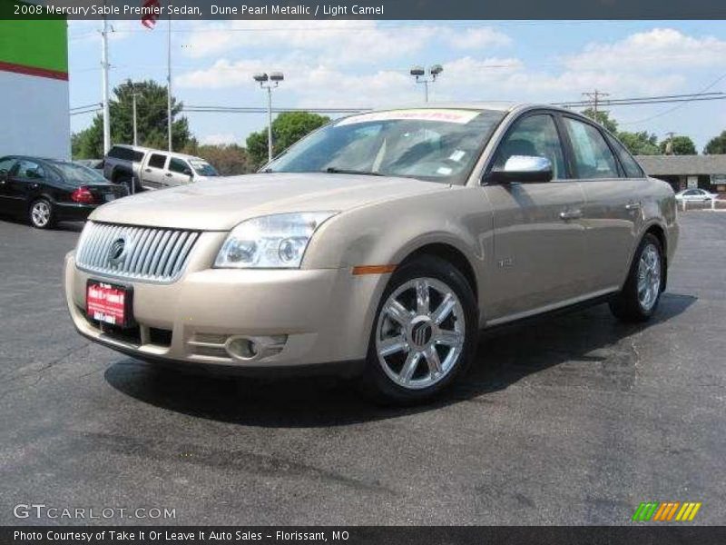 Dune Pearl Metallic / Light Camel 2008 Mercury Sable Premier Sedan