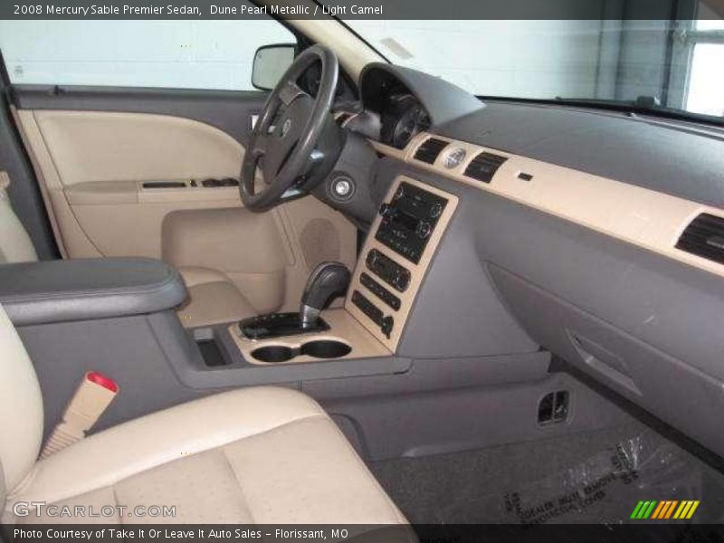 Dune Pearl Metallic / Light Camel 2008 Mercury Sable Premier Sedan