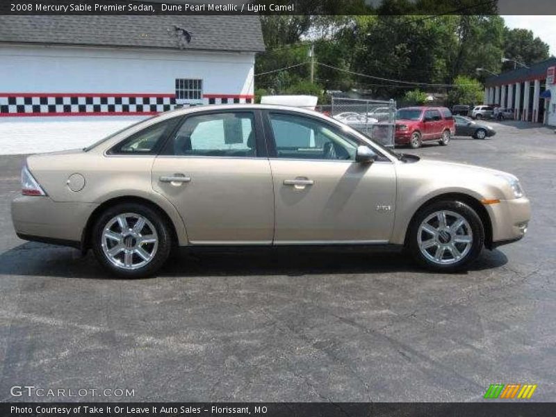 Dune Pearl Metallic / Light Camel 2008 Mercury Sable Premier Sedan