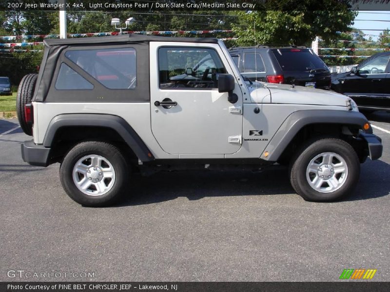 Light Graystone Pearl / Dark Slate Gray/Medium Slate Gray 2007 Jeep Wrangler X 4x4