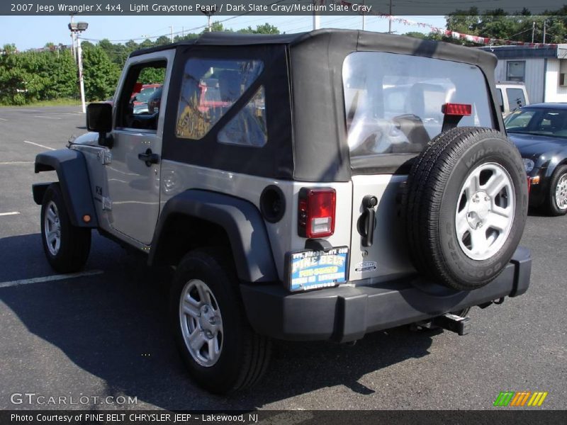 Light Graystone Pearl / Dark Slate Gray/Medium Slate Gray 2007 Jeep Wrangler X 4x4