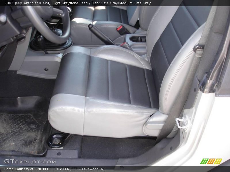 Light Graystone Pearl / Dark Slate Gray/Medium Slate Gray 2007 Jeep Wrangler X 4x4