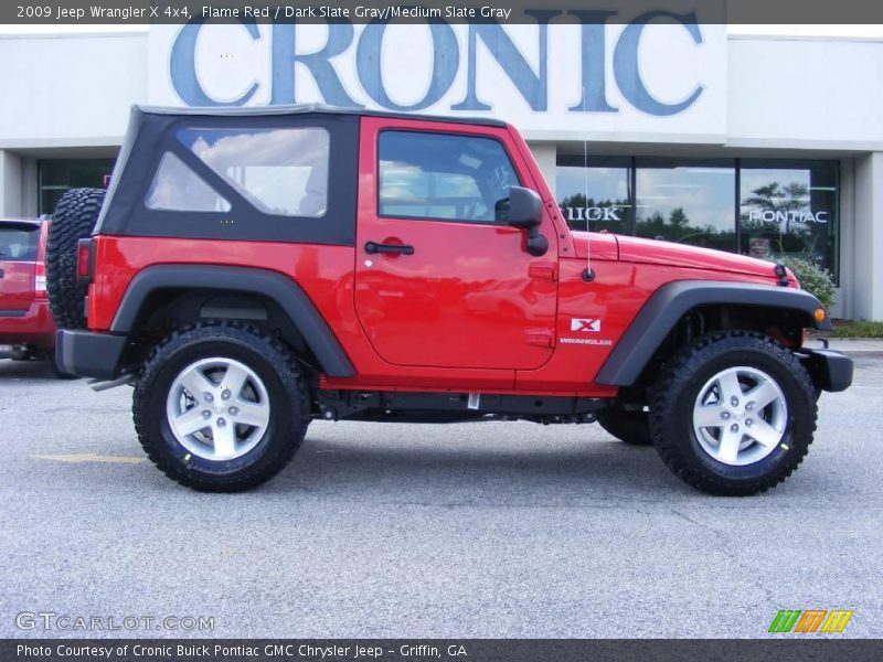 Flame Red / Dark Slate Gray/Medium Slate Gray 2009 Jeep Wrangler X 4x4