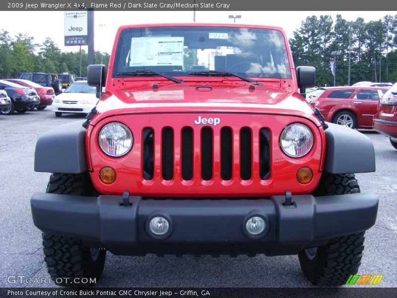 Flame Red / Dark Slate Gray/Medium Slate Gray 2009 Jeep Wrangler X 4x4