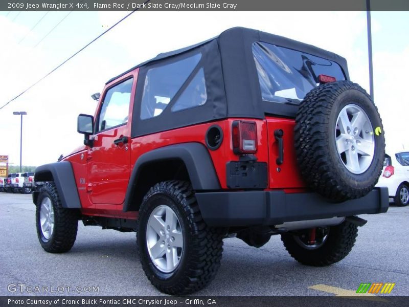 Flame Red / Dark Slate Gray/Medium Slate Gray 2009 Jeep Wrangler X 4x4