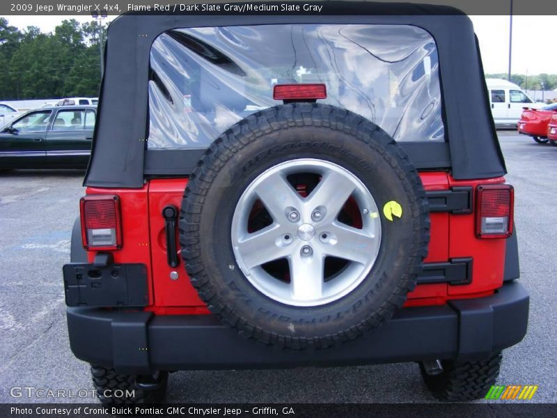 Flame Red / Dark Slate Gray/Medium Slate Gray 2009 Jeep Wrangler X 4x4