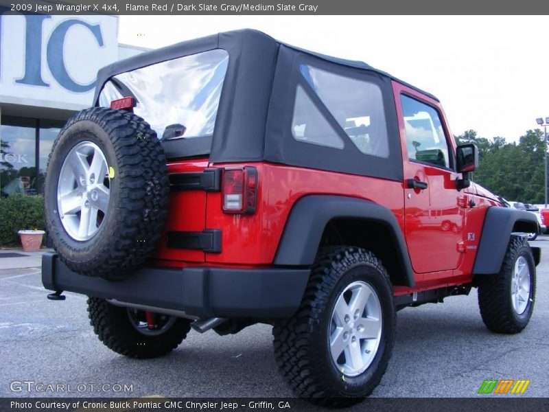 Flame Red / Dark Slate Gray/Medium Slate Gray 2009 Jeep Wrangler X 4x4