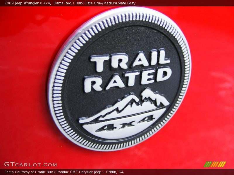 Flame Red / Dark Slate Gray/Medium Slate Gray 2009 Jeep Wrangler X 4x4
