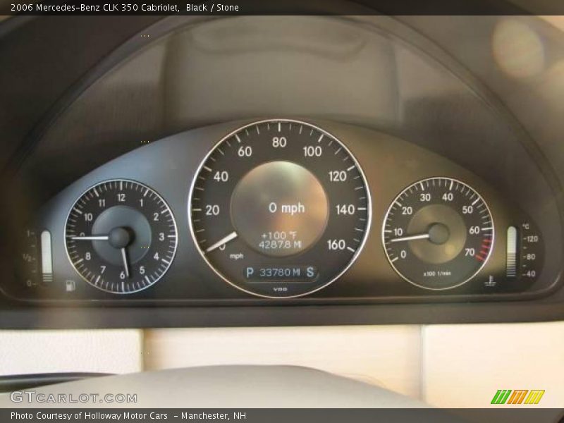Black / Stone 2006 Mercedes-Benz CLK 350 Cabriolet