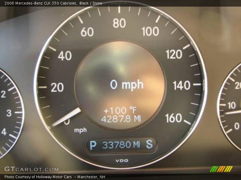Black / Stone 2006 Mercedes-Benz CLK 350 Cabriolet
