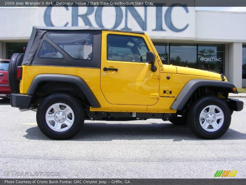 Detonator Yellow / Dark Slate Gray/Medium Slate Gray 2009 Jeep Wrangler X 4x4