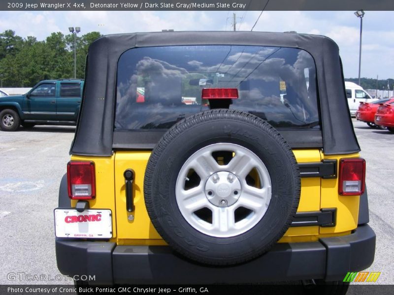 Detonator Yellow / Dark Slate Gray/Medium Slate Gray 2009 Jeep Wrangler X 4x4