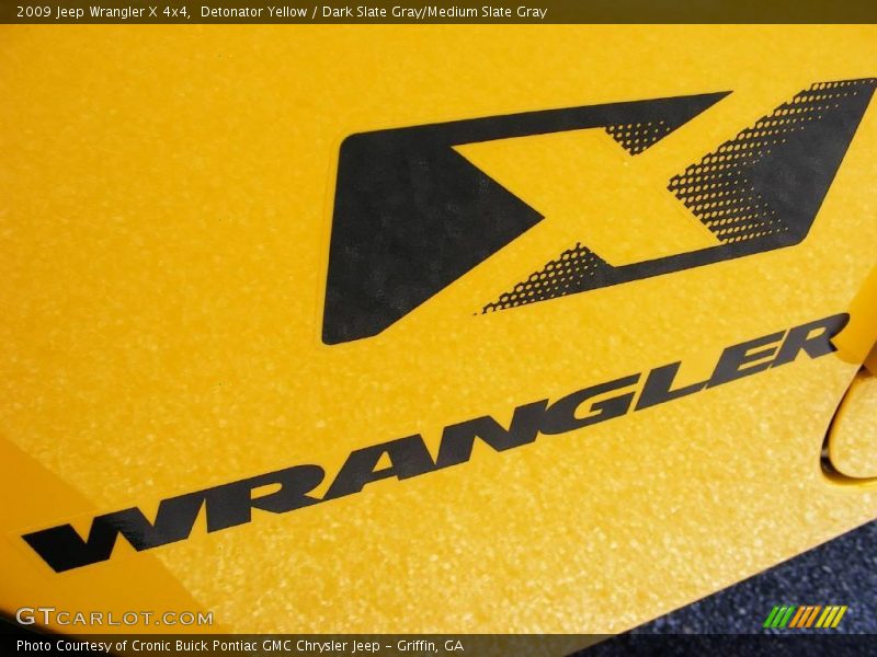 Detonator Yellow / Dark Slate Gray/Medium Slate Gray 2009 Jeep Wrangler X 4x4
