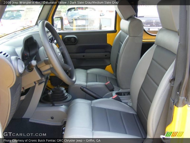 Detonator Yellow / Dark Slate Gray/Medium Slate Gray 2009 Jeep Wrangler X 4x4