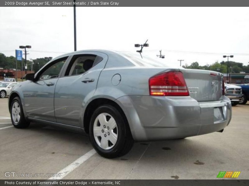 Silver Steel Metallic / Dark Slate Gray 2009 Dodge Avenger SE