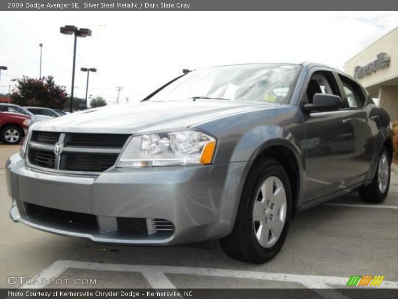 Silver Steel Metallic / Dark Slate Gray 2009 Dodge Avenger SE