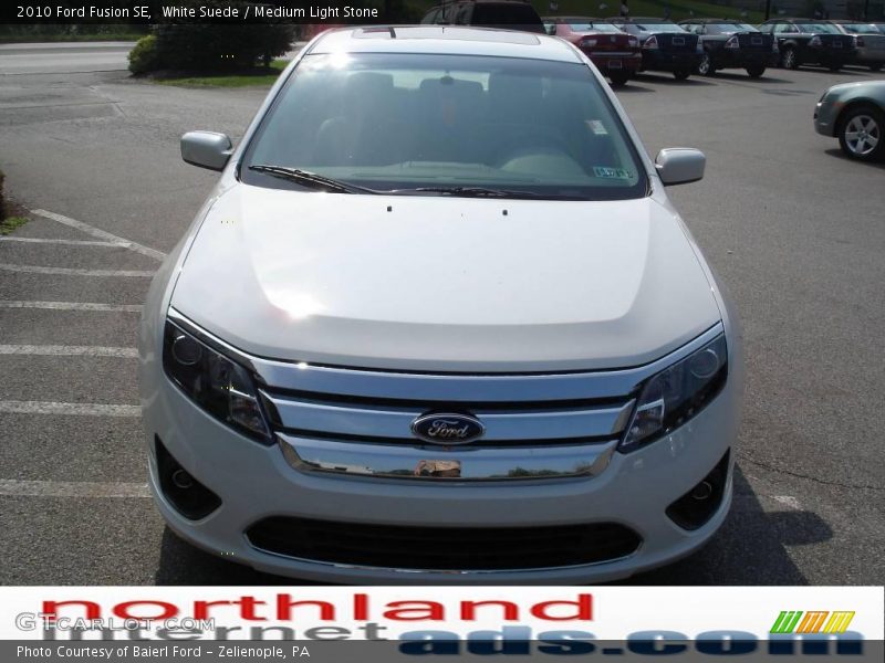 White Suede / Medium Light Stone 2010 Ford Fusion SE