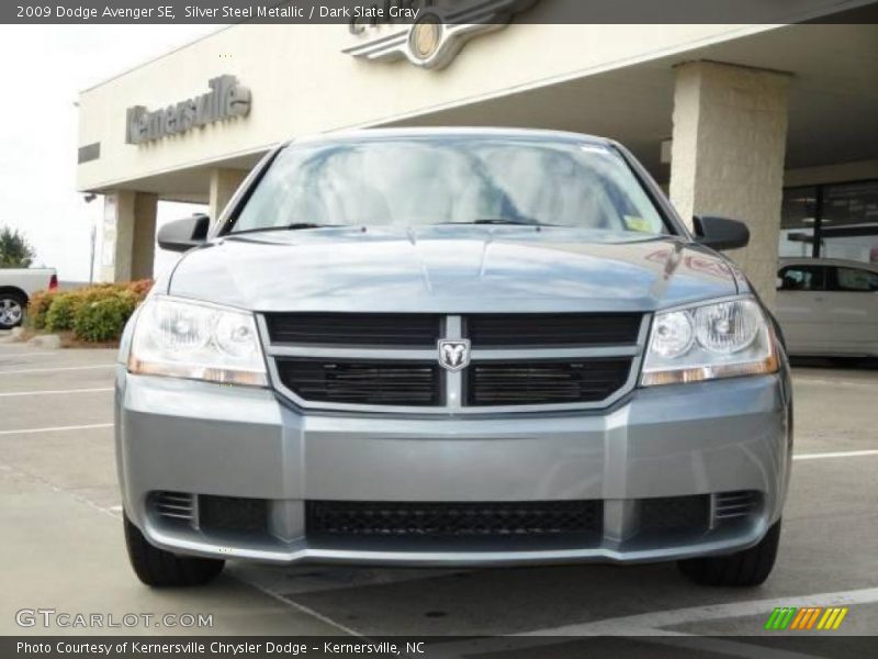 Silver Steel Metallic / Dark Slate Gray 2009 Dodge Avenger SE
