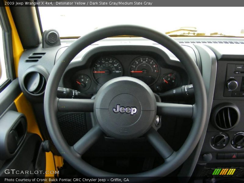 Detonator Yellow / Dark Slate Gray/Medium Slate Gray 2009 Jeep Wrangler X 4x4