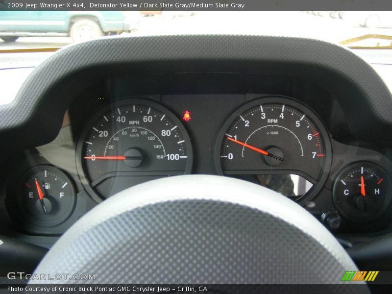 Detonator Yellow / Dark Slate Gray/Medium Slate Gray 2009 Jeep Wrangler X 4x4
