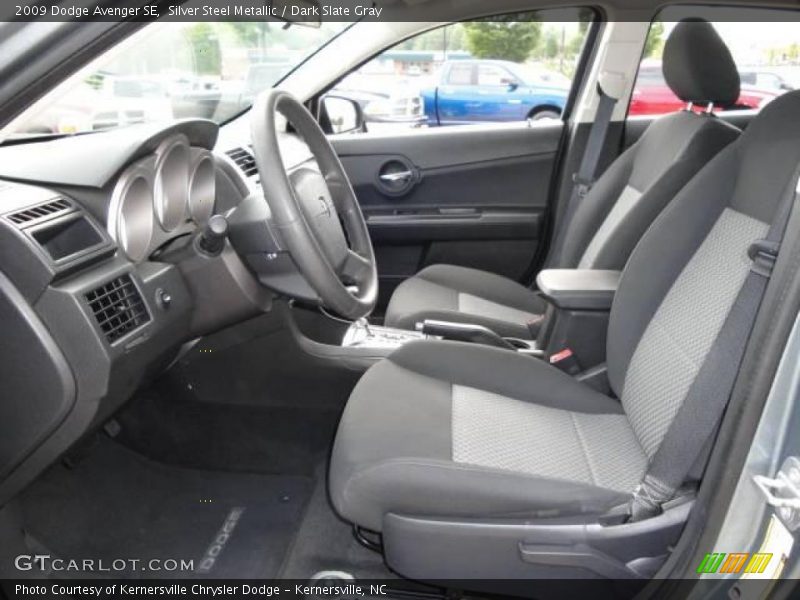 Silver Steel Metallic / Dark Slate Gray 2009 Dodge Avenger SE