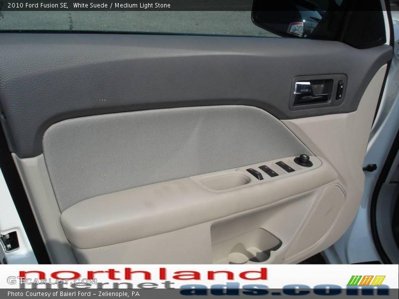White Suede / Medium Light Stone 2010 Ford Fusion SE