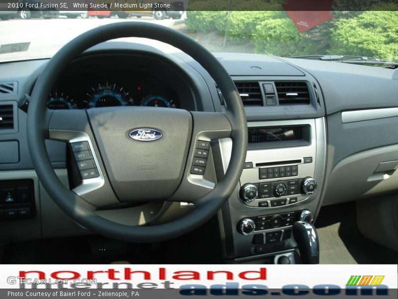 White Suede / Medium Light Stone 2010 Ford Fusion SE