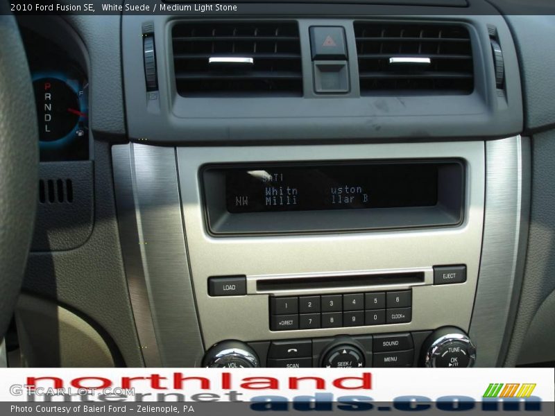 White Suede / Medium Light Stone 2010 Ford Fusion SE
