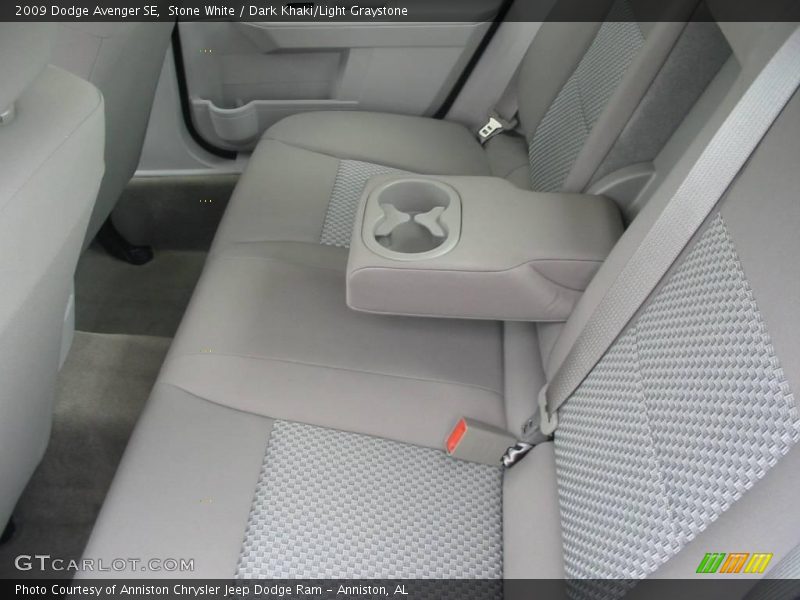 Stone White / Dark Khaki/Light Graystone 2009 Dodge Avenger SE