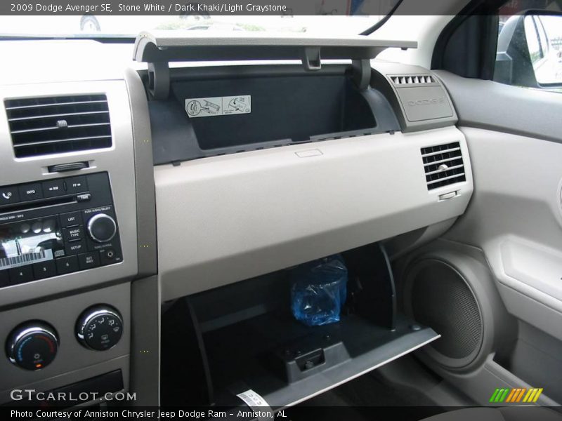Stone White / Dark Khaki/Light Graystone 2009 Dodge Avenger SE