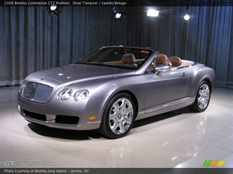 Silver Tempest / Saddle/Beluga 2008 Bentley Continental GTC Mulliner