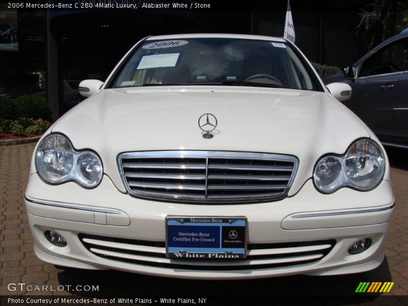 Alabaster White / Stone 2006 Mercedes-Benz C 280 4Matic Luxury