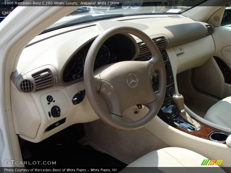 Alabaster White / Stone 2006 Mercedes-Benz C 280 4Matic Luxury