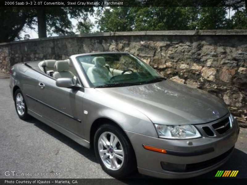 Steel Gray Metallic / Parchment 2006 Saab 9-3 2.0T Convertible
