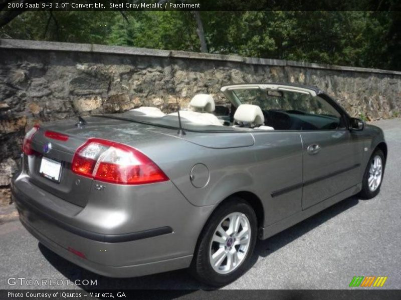 Steel Gray Metallic / Parchment 2006 Saab 9-3 2.0T Convertible
