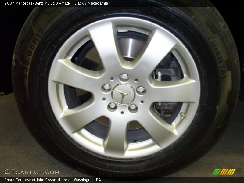 Black / Macadamia 2007 Mercedes-Benz ML 350 4Matic
